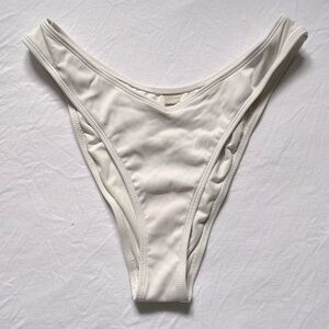 garage high cut ribbed bikini bottom